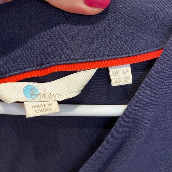 Boden navy jersey midi dress - Picture 3 of 8